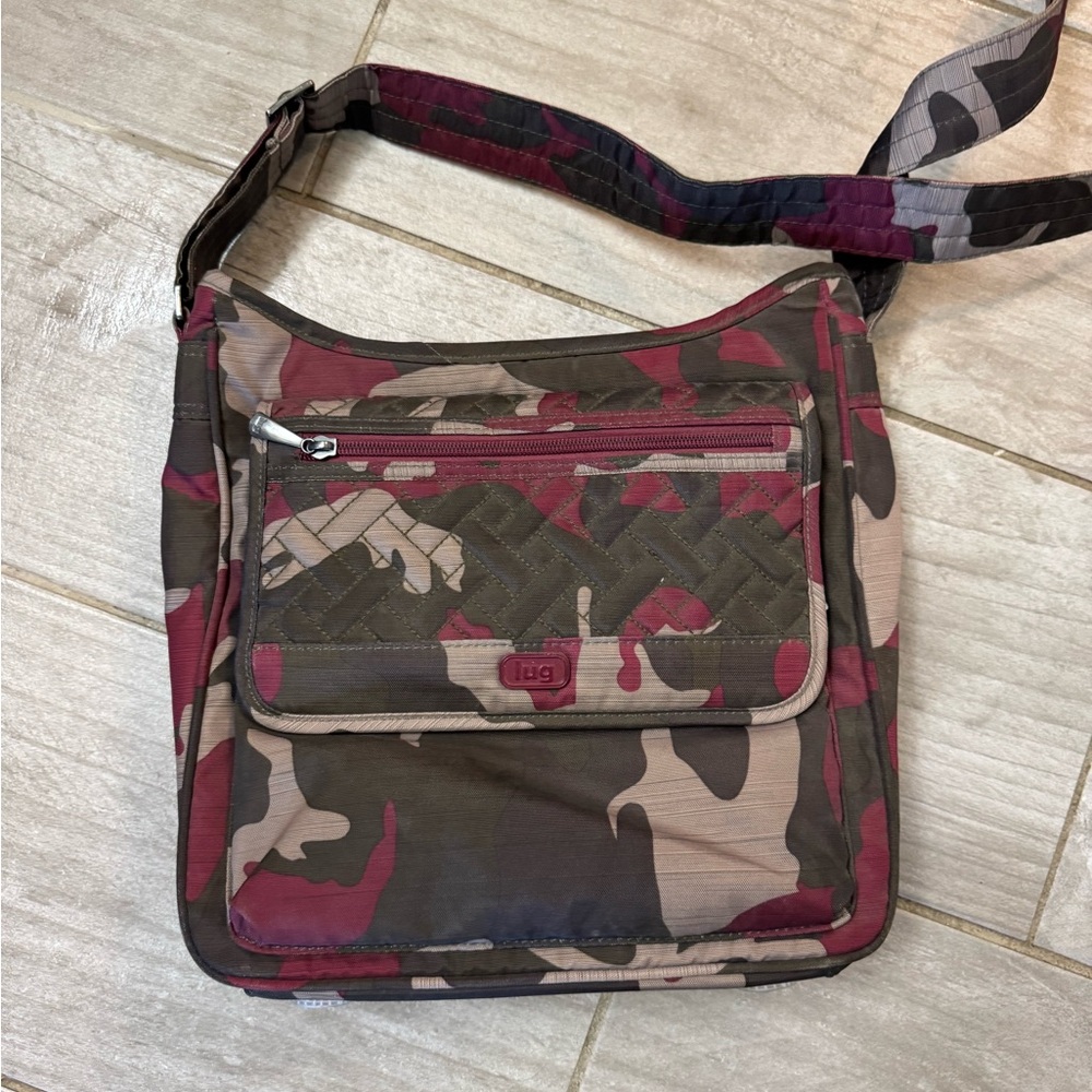 Lug Red and Brown Camouflage Messenger Bag